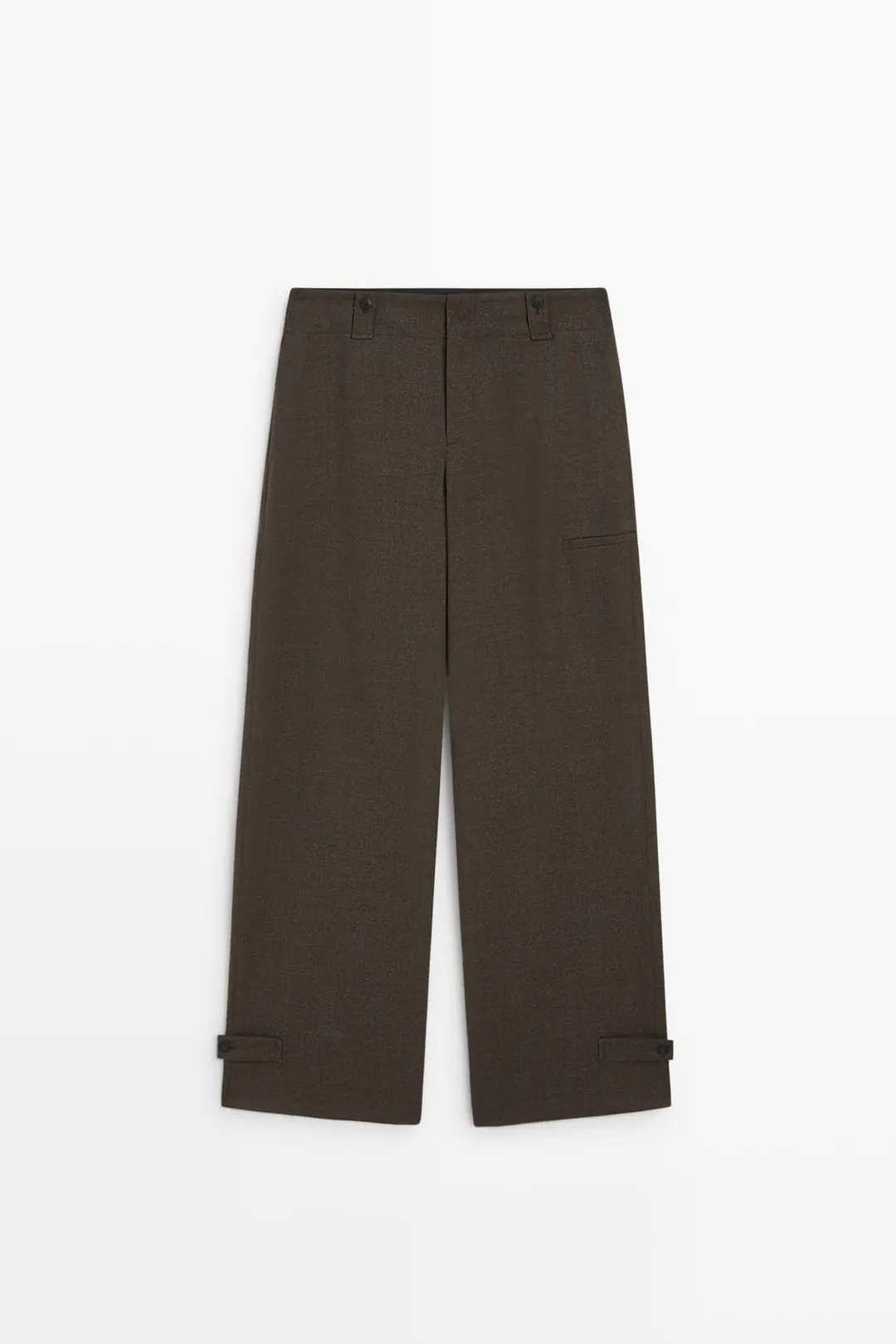 Брюки карго из фланели, Massimo Dutti