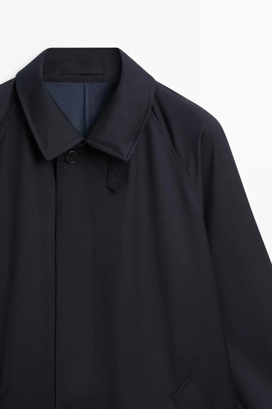 Тренч из 100% шерсти, Massimo Dutti