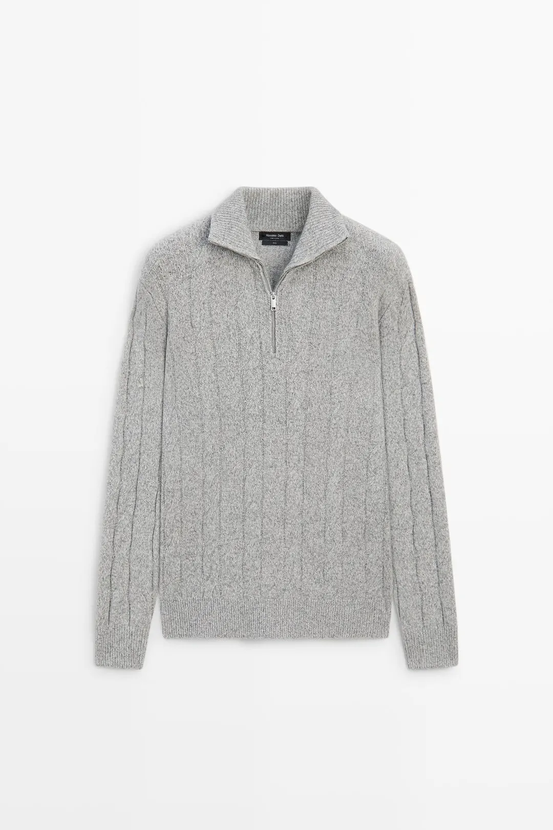 Свитер фактурной вязки из 100% шерсти, Massimo Dutti