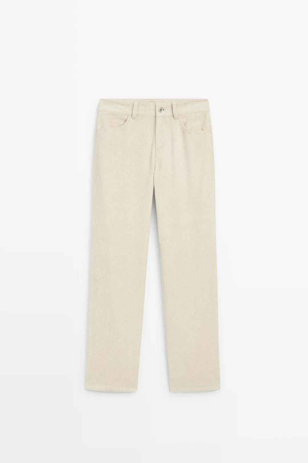 Брюки вельветовые прямого кроя, Massimo Dutti