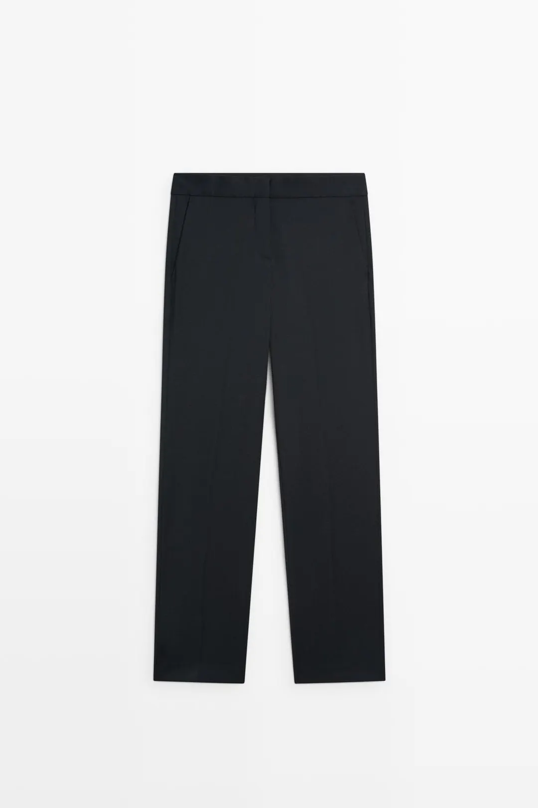 Прямые брюки из 100% тонкой шерсти, Massimo Dutti