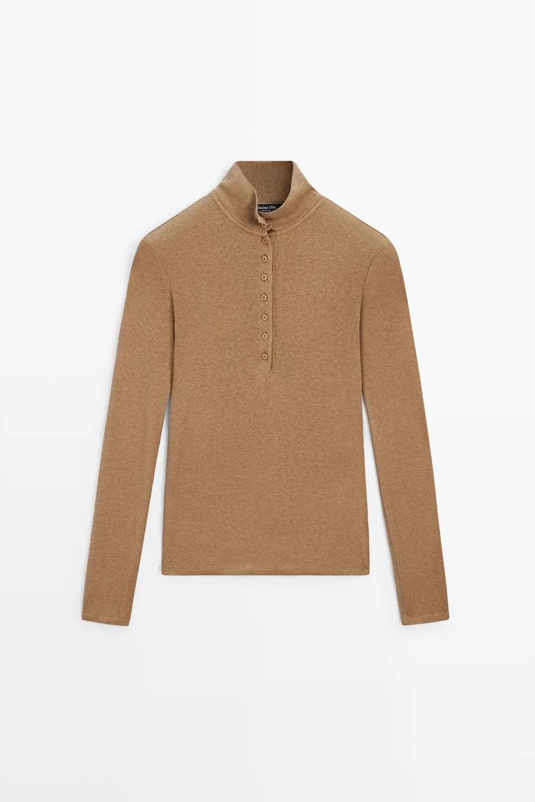 Лонгслив с воротником-стойкой, Massimo Dutti