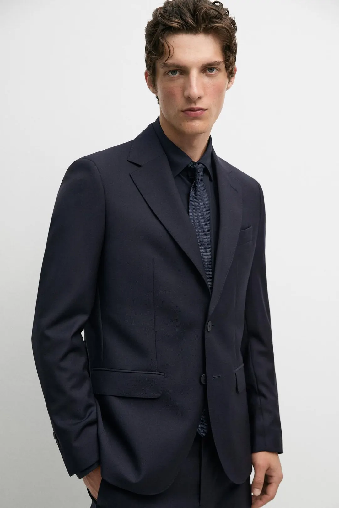 Пиджак костюмный фактурный, Massimo Dutti