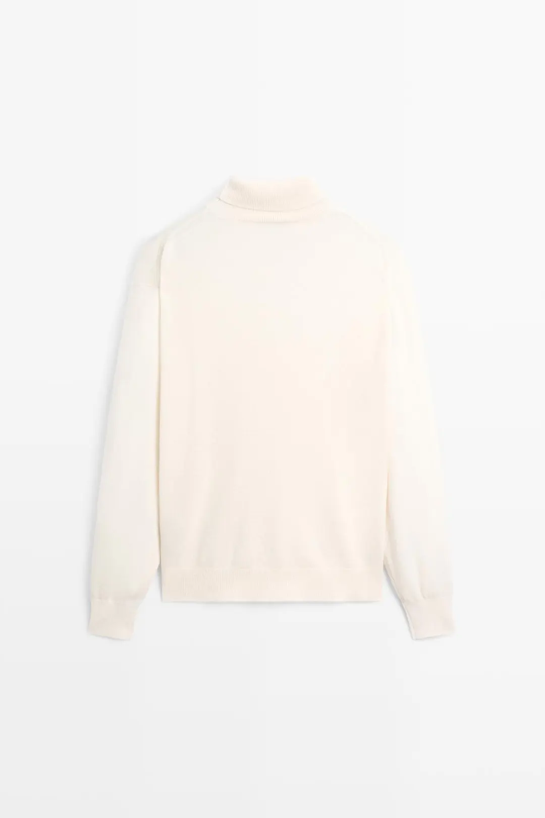 Свитер вязаный с высоким воротником из 100% кашемира, Massimo Dutti
