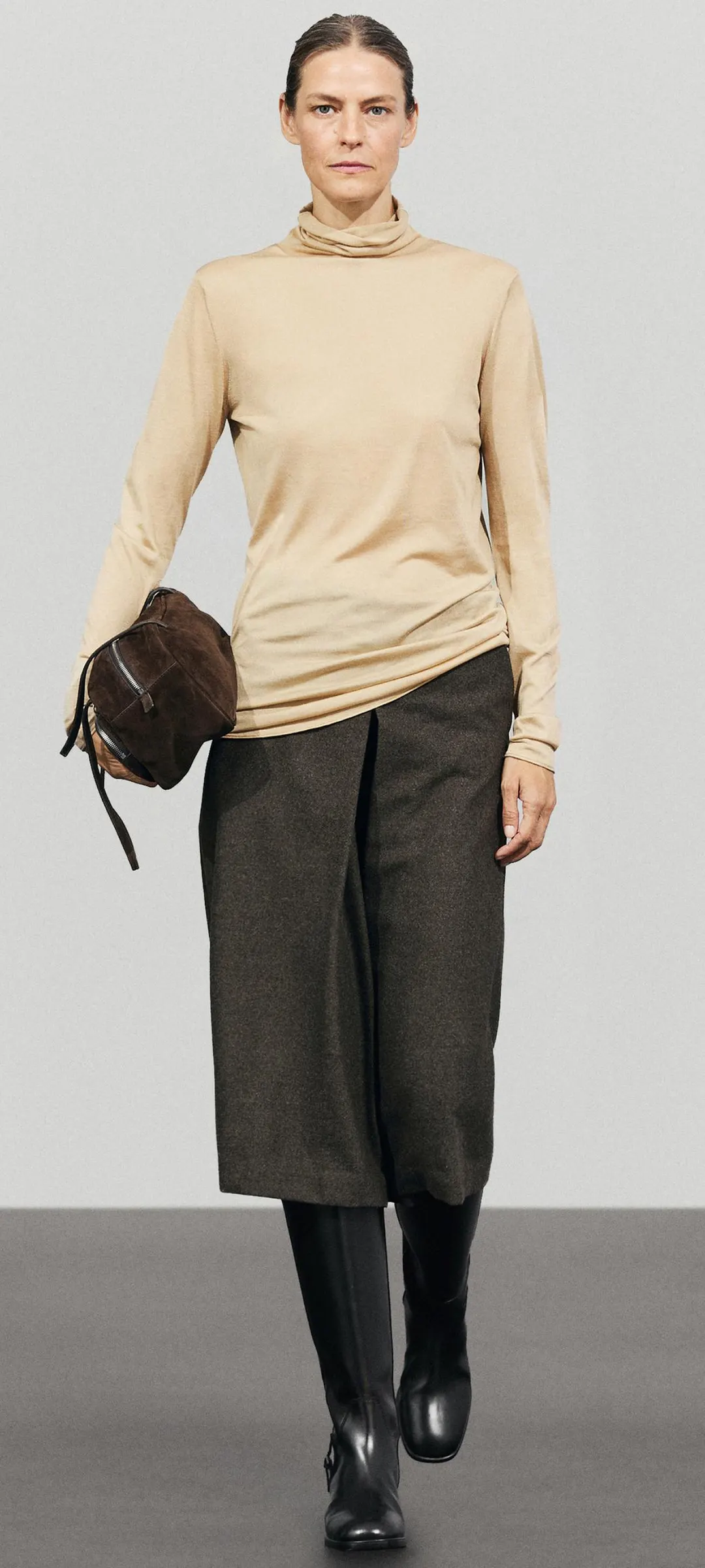 Юбка-шорты из смесовой шерсти, Massimo Dutti
