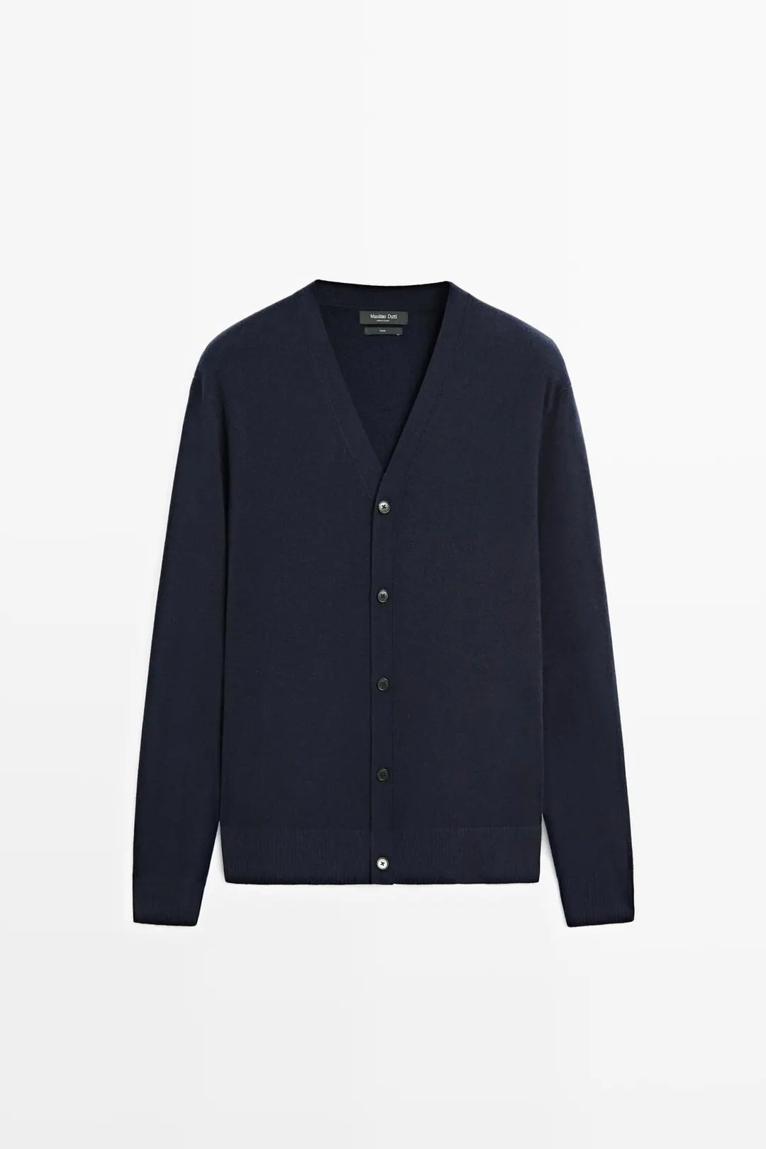 Кардиган из 100% шерсти на пуговицах, Massimo Dutti