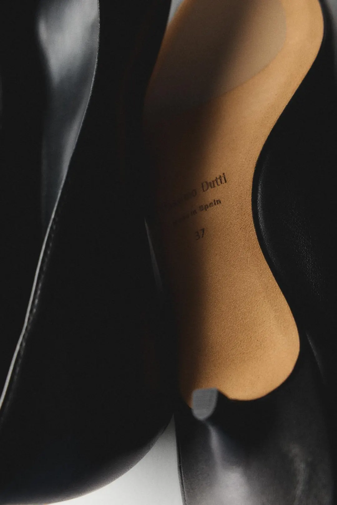 Туфли кожаные на каблуке, Massimo Dutti