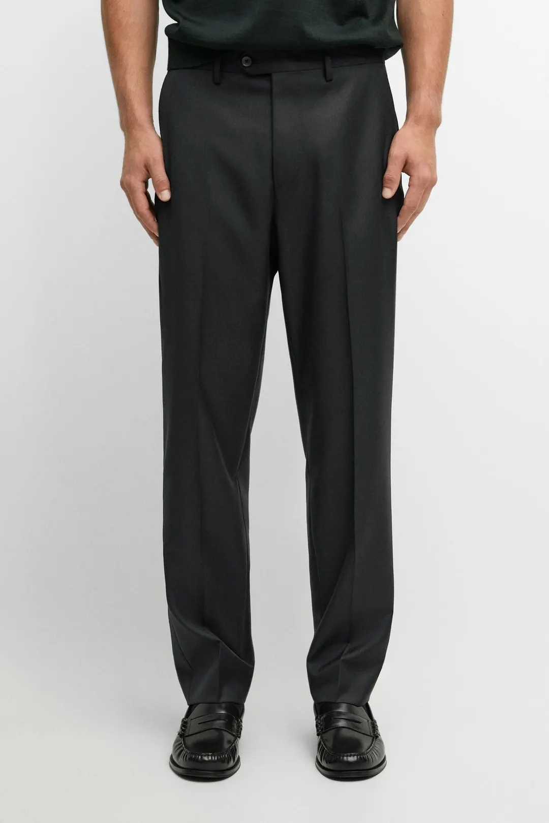 Костюмные брюки из 100% шерсти, Massimo Dutti