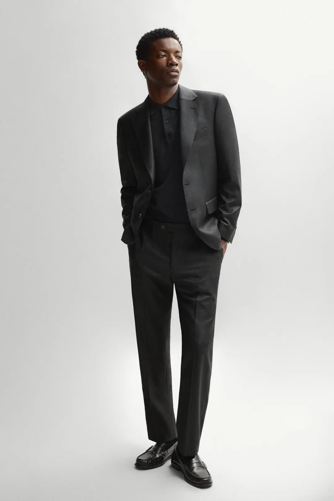 Брюки костюмные из холодной шерсти, Massimo Dutti