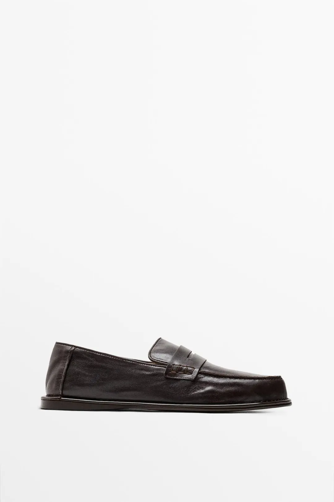Пенни-лоферы из мягкой кожи, Massimo Dutti
