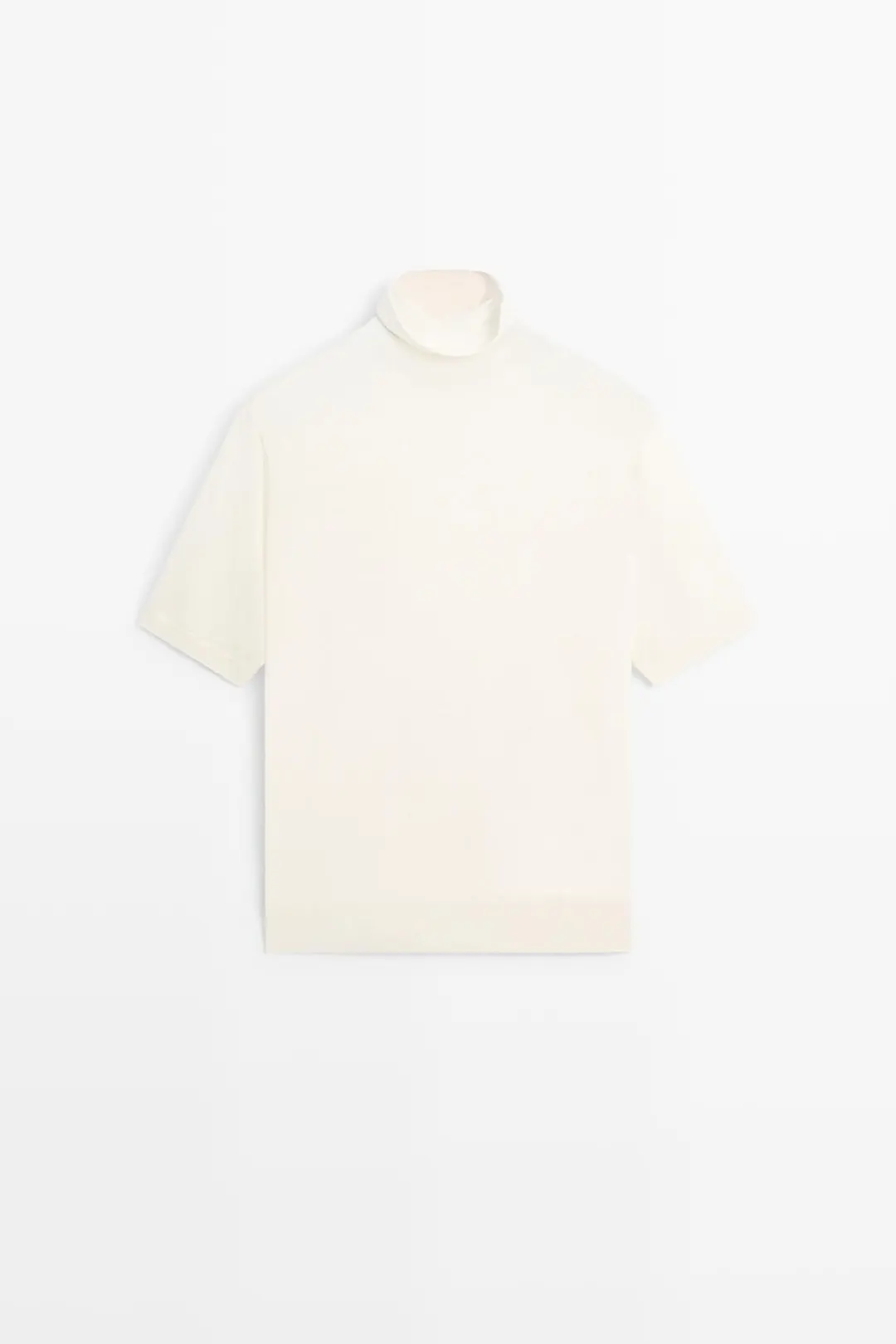 Свитер вязаный с воротником-стойкой из смесовой шерсти, Massimo Dutti