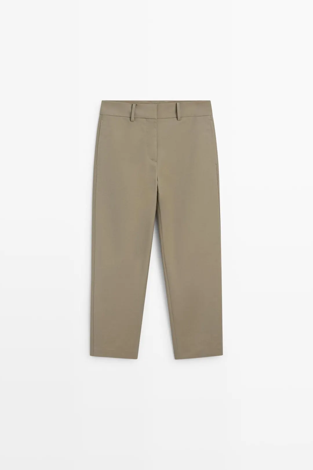 Брюки кроя carrot из 100% хлопка, Massimo Dutti