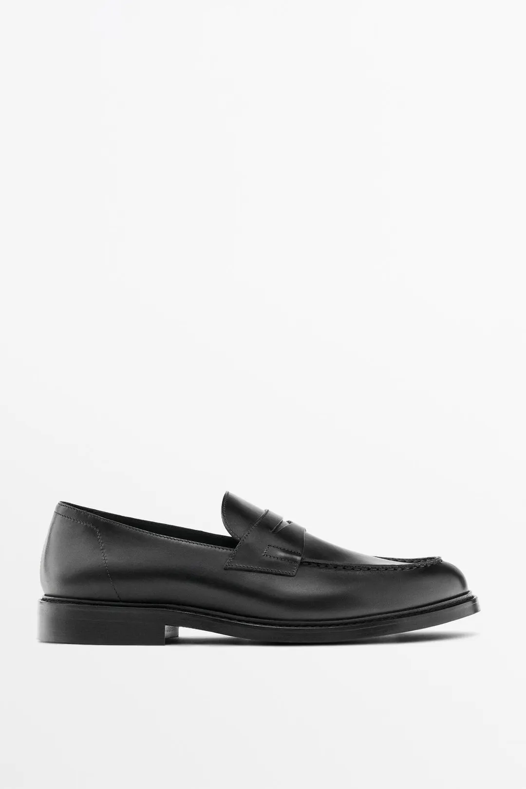 Классические лоферы из кожи наппа, Massimo Dutti