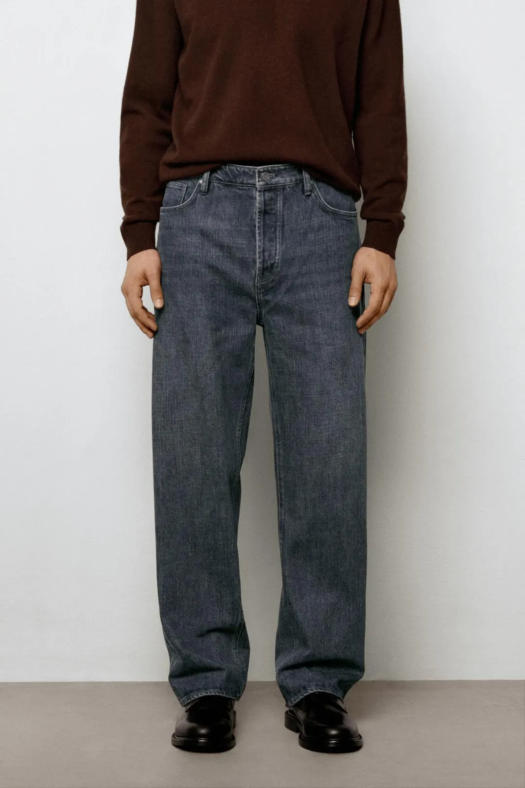 Джинсы с широкими штанинами, Massimo Dutti