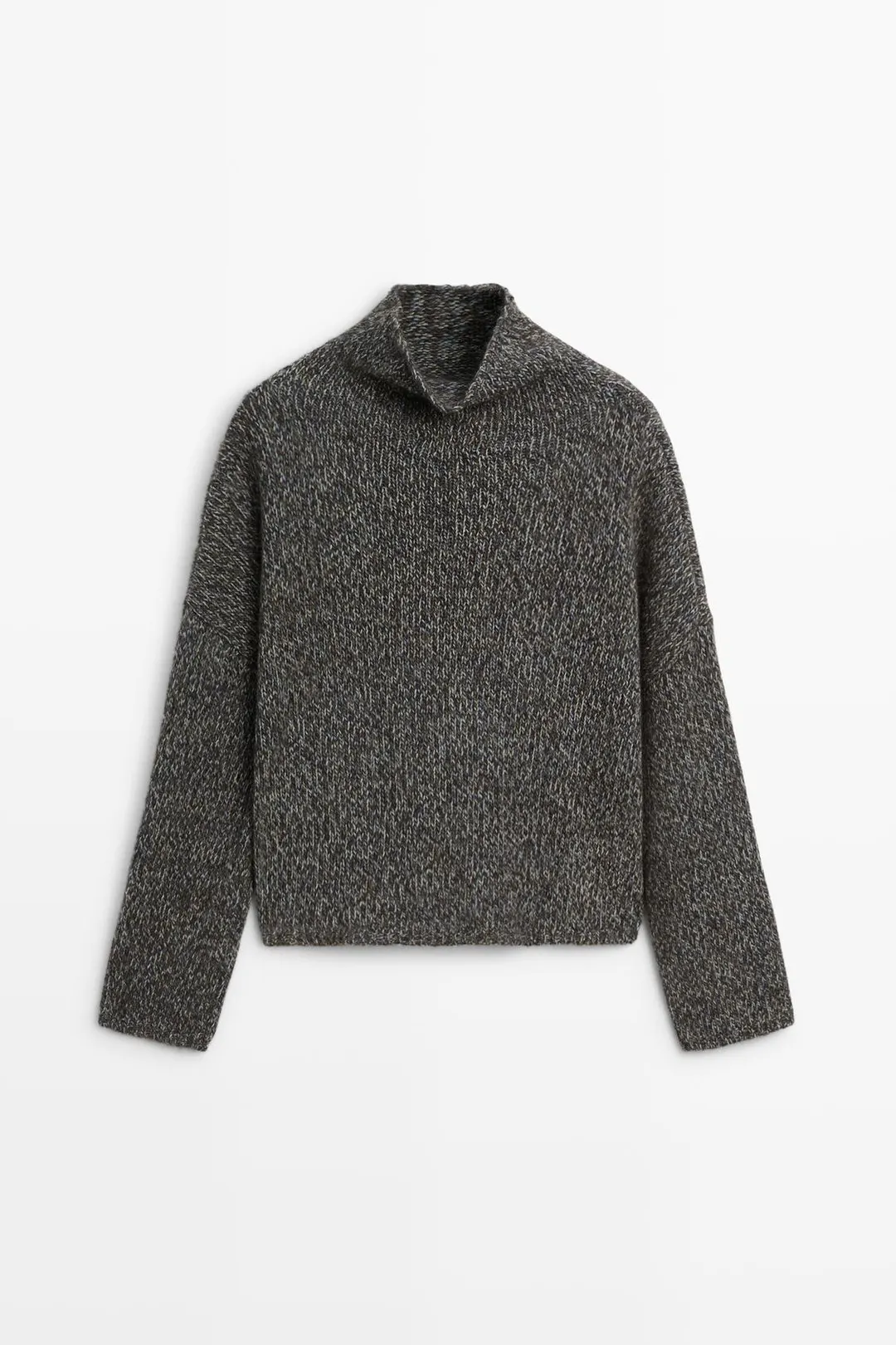 Свитер из 100% шерсти из пряжи мулине, Massimo Dutti