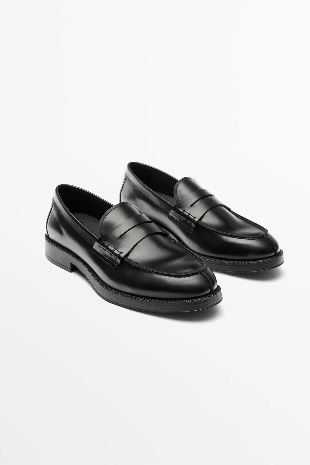Кожаные пенни-лоферы, Massimo Dutti
