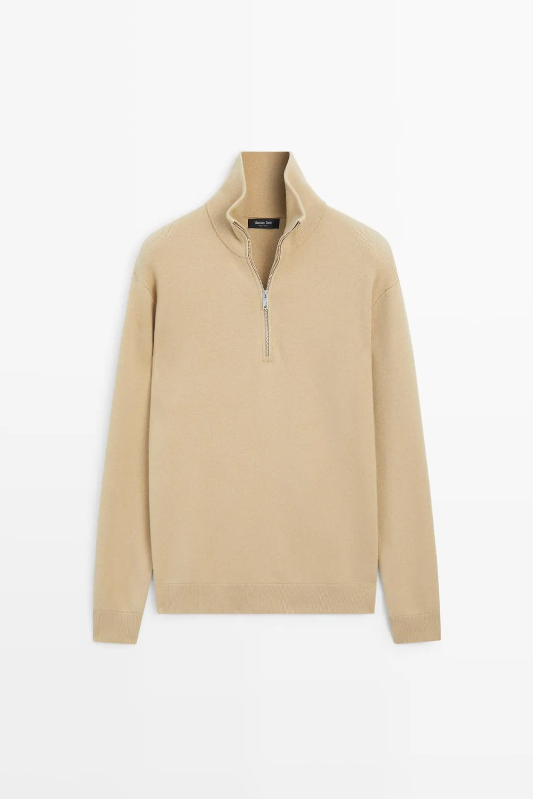 Свитер шерстяной с воротником-стойкой, Massimo Dutti