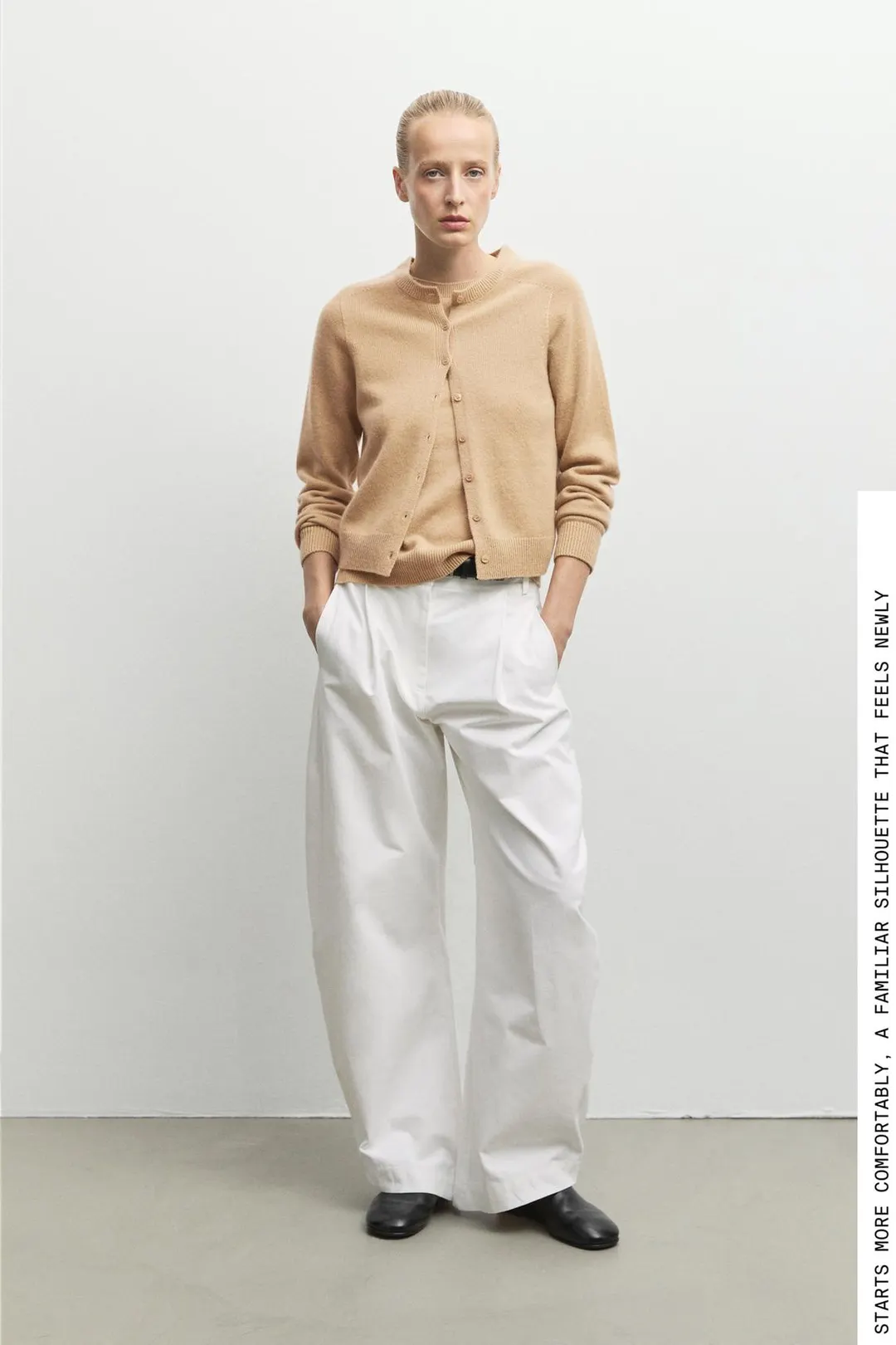 Кардиган укороченный вязаный из 100% кашемира, Massimo Dutti