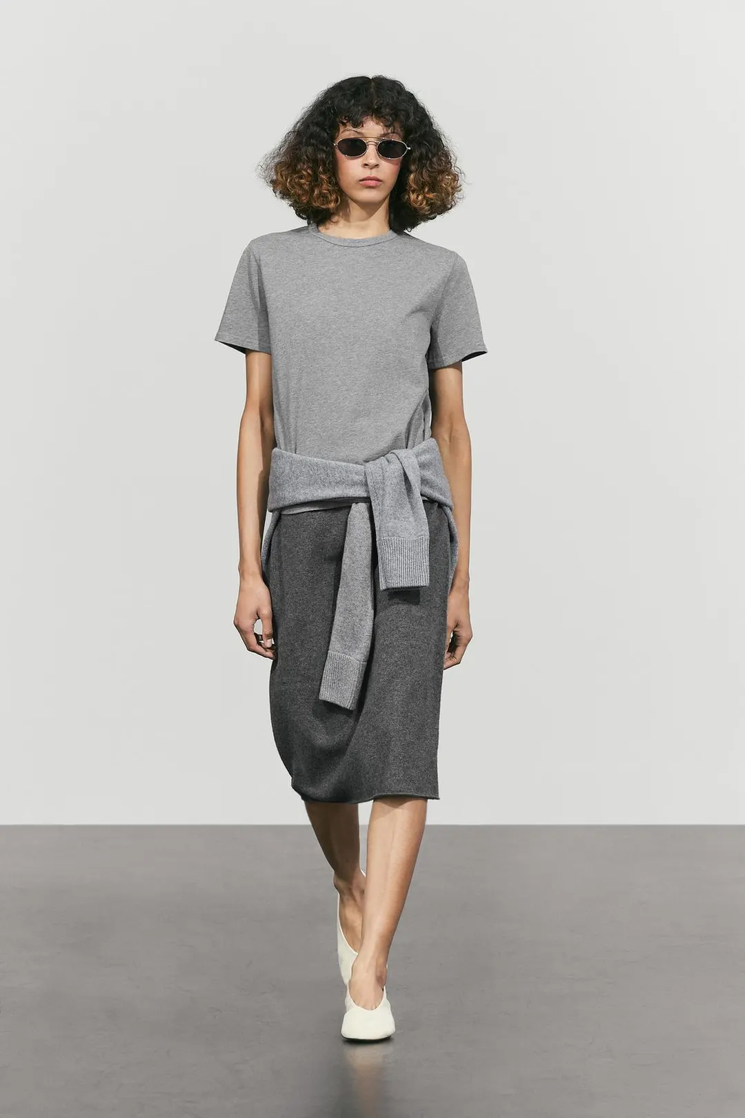 Трикотажная юбка из смесовой шерсти, Massimo Dutti