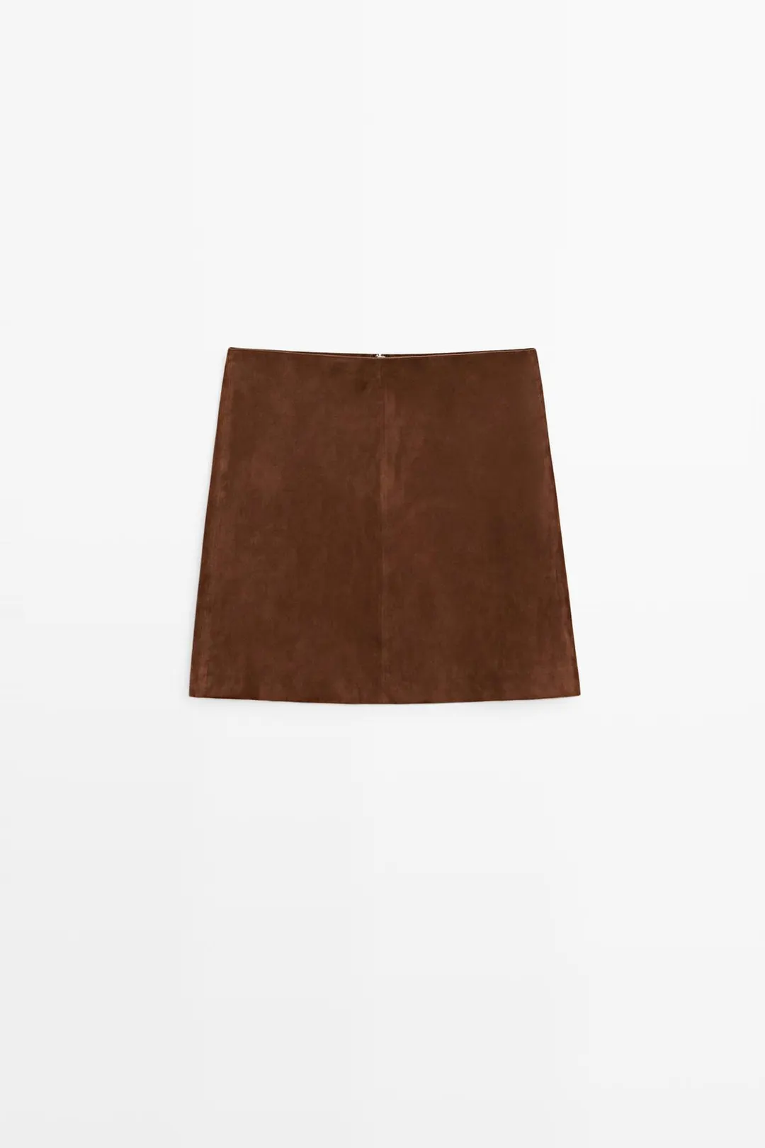 Мини-юбка из замши, Massimo Dutti