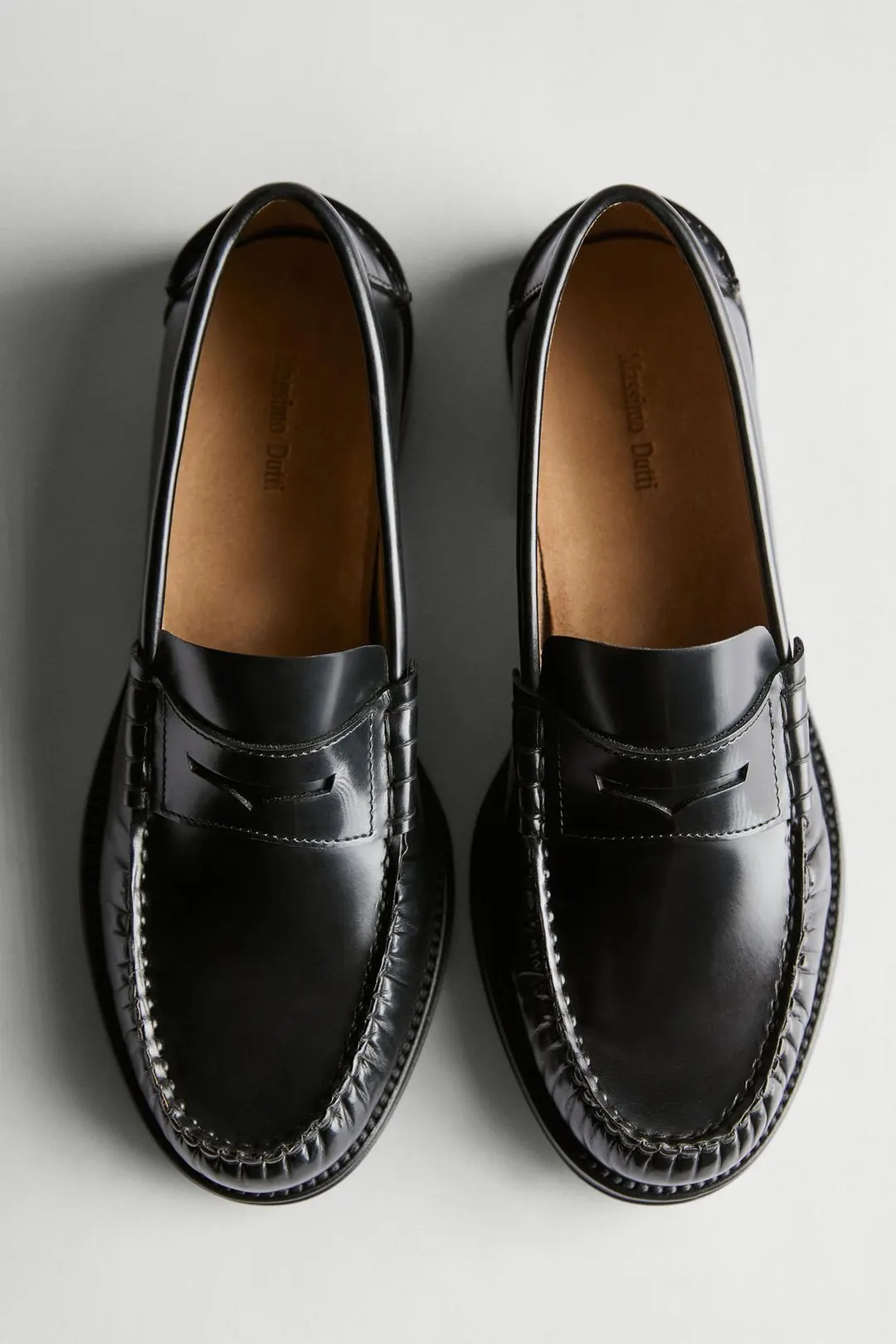 Лоферы кожаные, Massimo Dutti