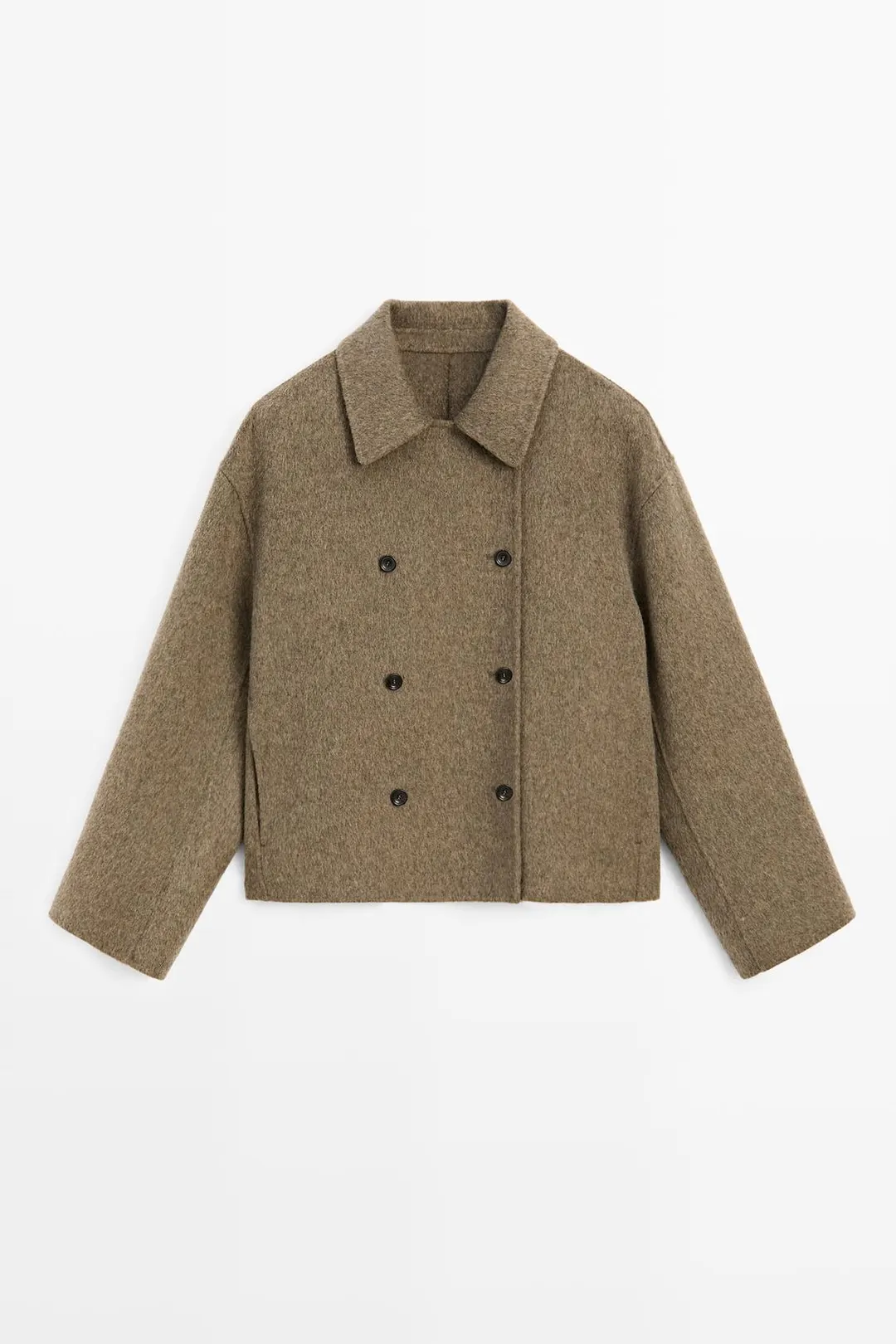 Короткое шерстяное пальто, Massimo Dutti