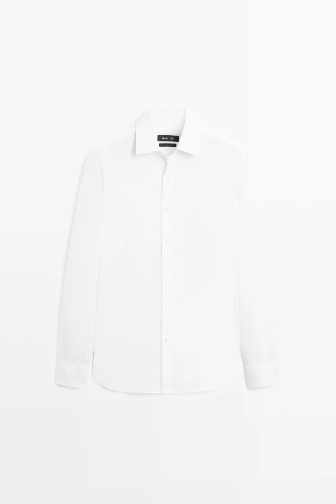 Рубашка приталенного кроя из эластичной ткани, Massimo Dutti