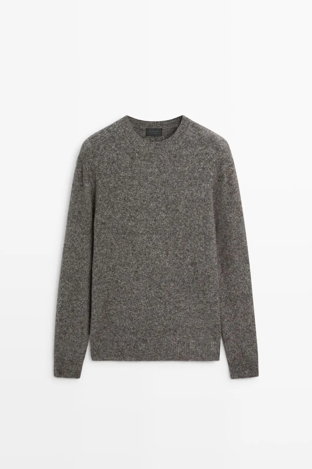 Хлопковый свитер с круглым вырезом, Massimo Dutti