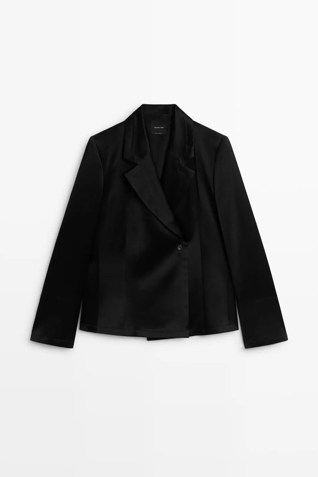 Двубортный шерстяной пиджак, Massimo Dutti