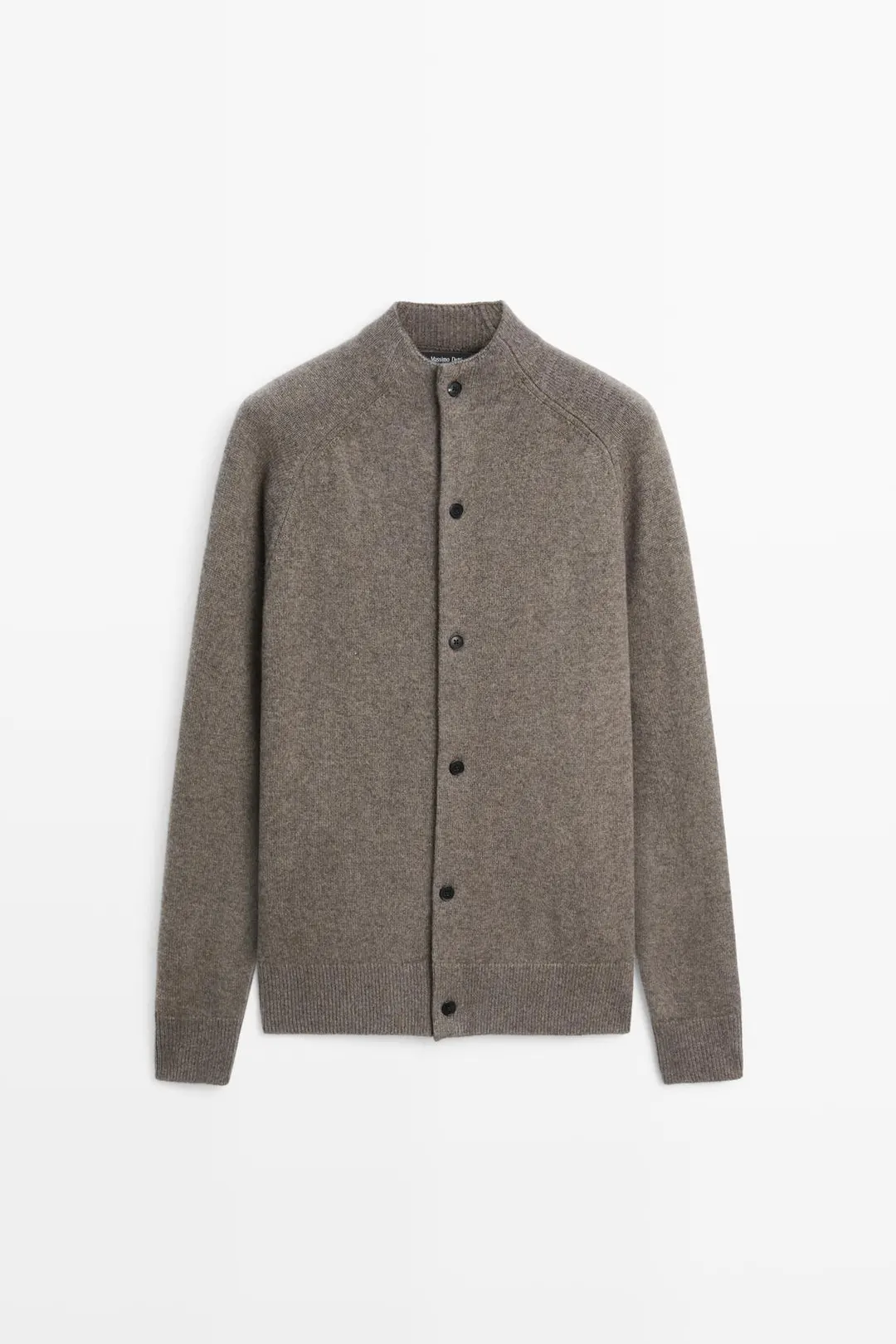 Кардиган из смесовой шерсти с воротником-стойкой, Massimo Dutti