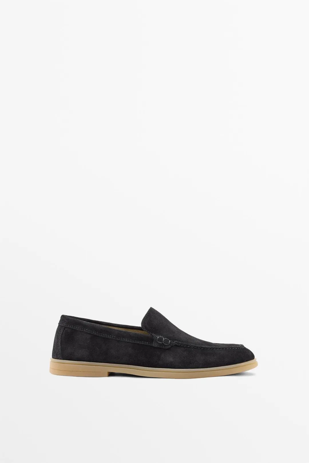 Лоферы из кожаного спилка, Massimo Dutti