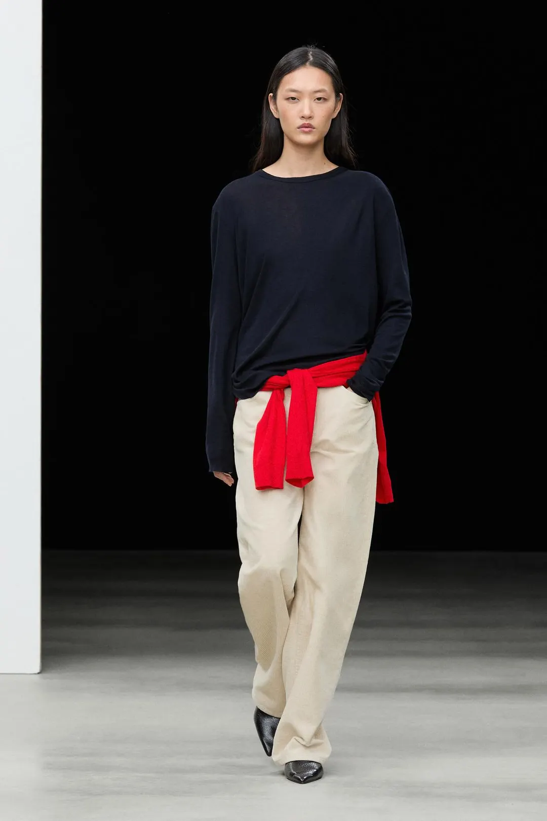Футболка с длинными рукавами из смесовой шерсти, Massimo Dutti