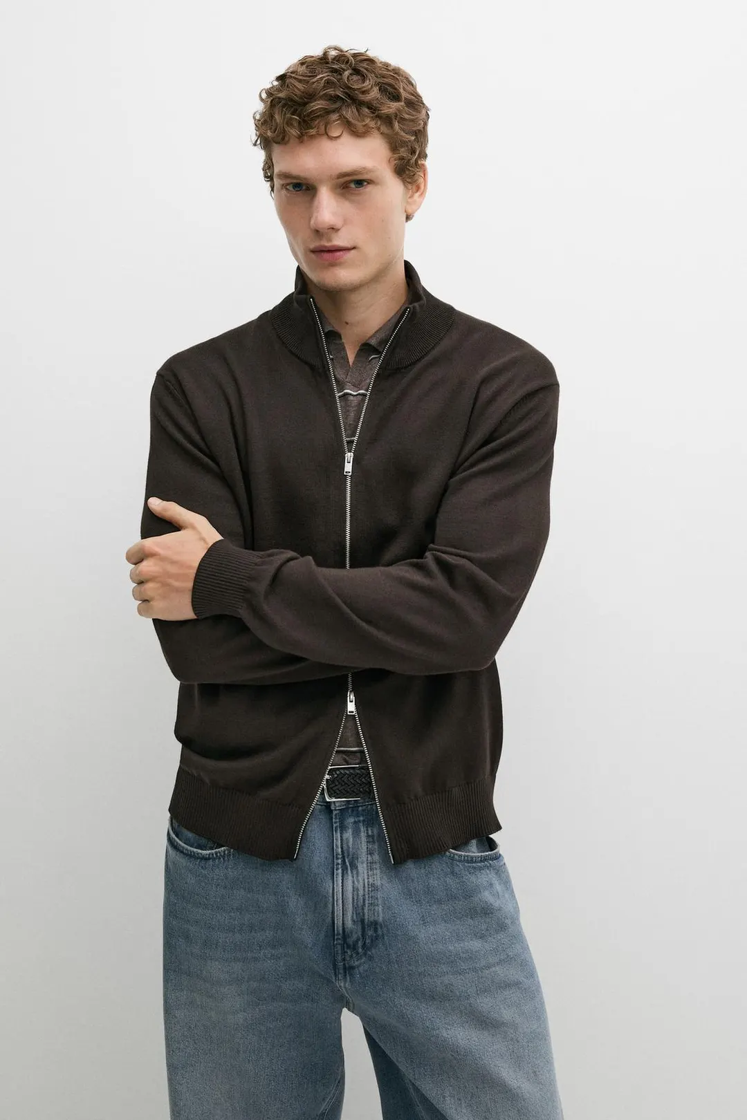 Кардиган из 100% хлопка, Massimo Dutti
