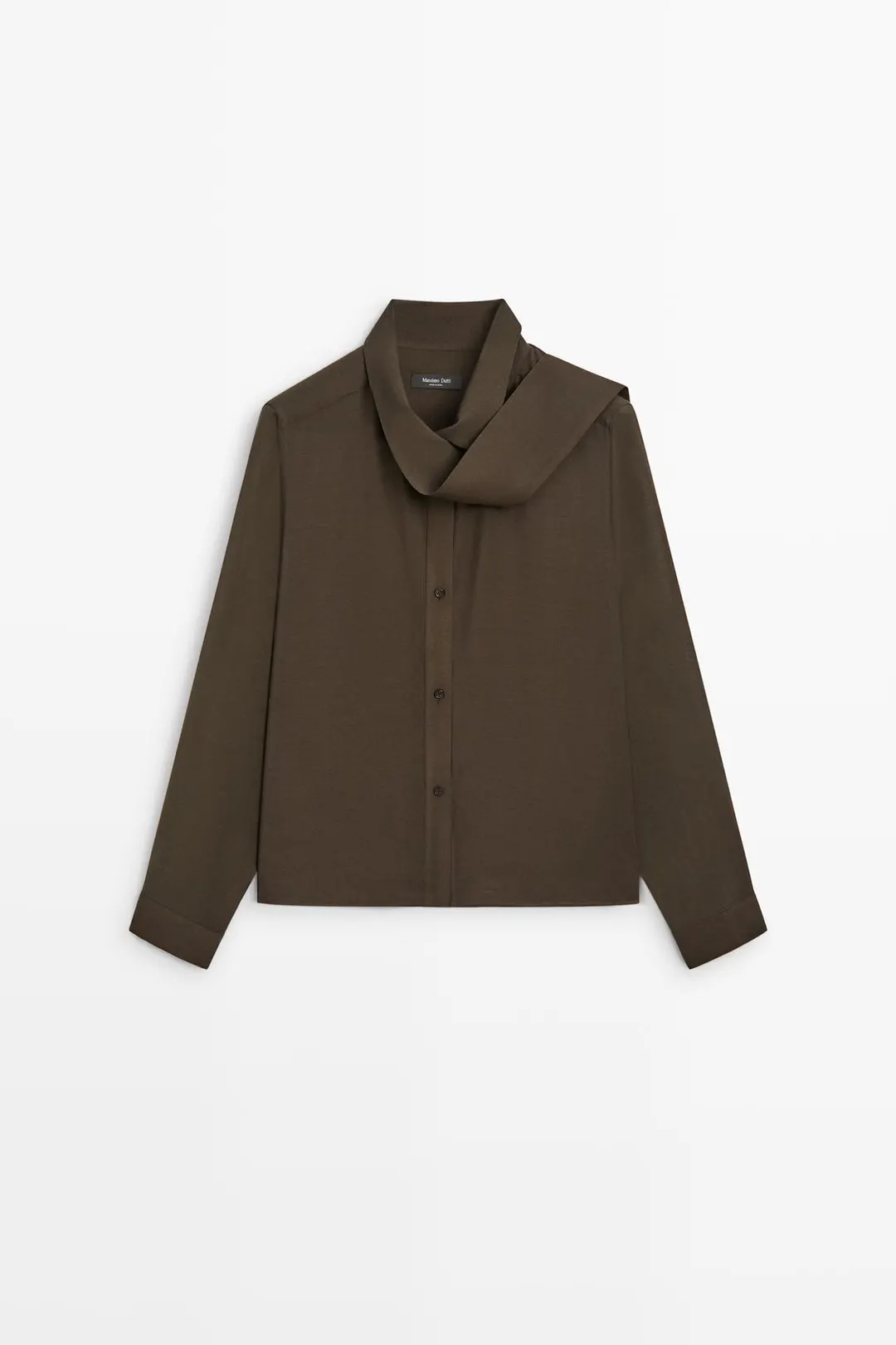 Полупрозрачная рубашка с завязками, Massimo Dutti