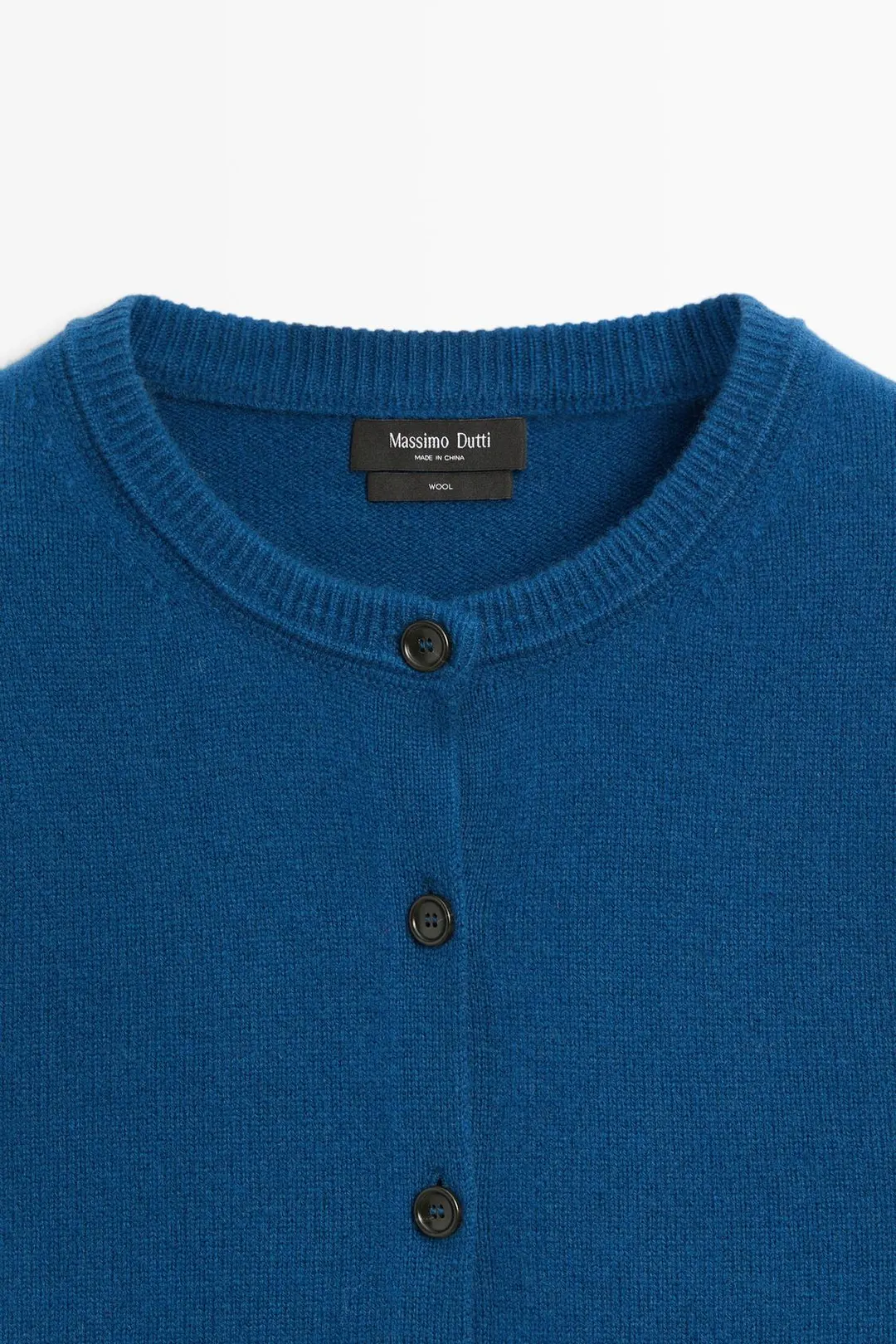 Короткий кардиган из 100% шерсти, Massimo Dutti