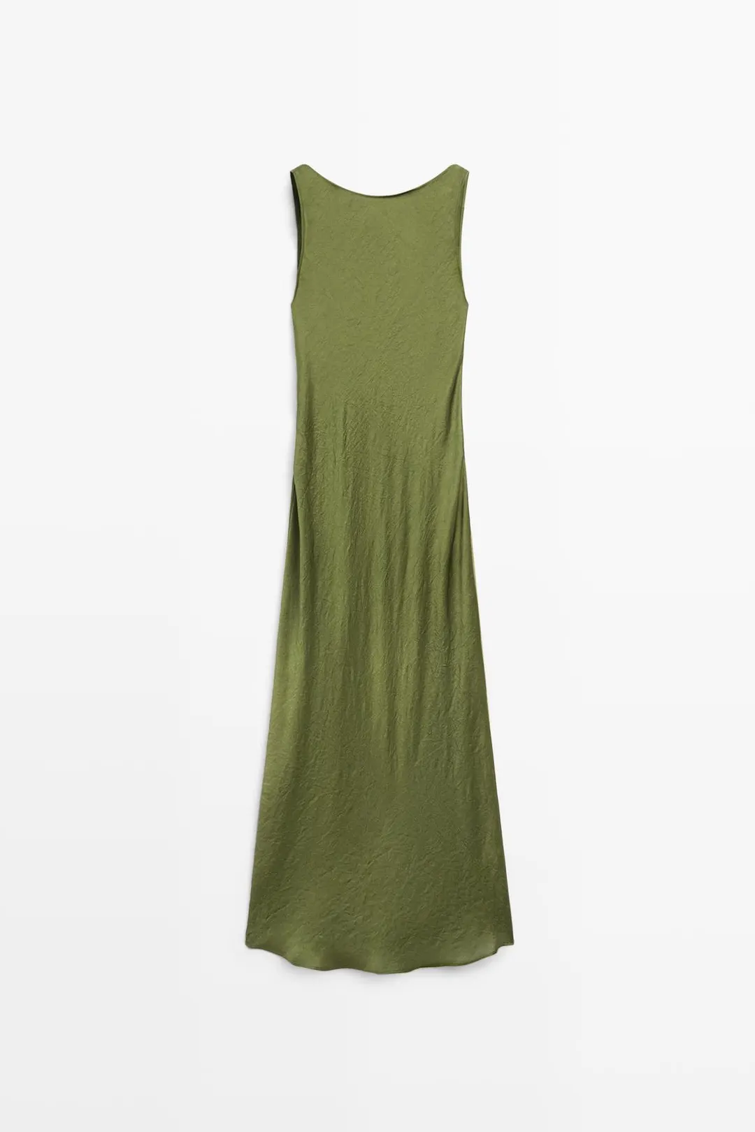 Струящееся платье миди, Massimo Dutti