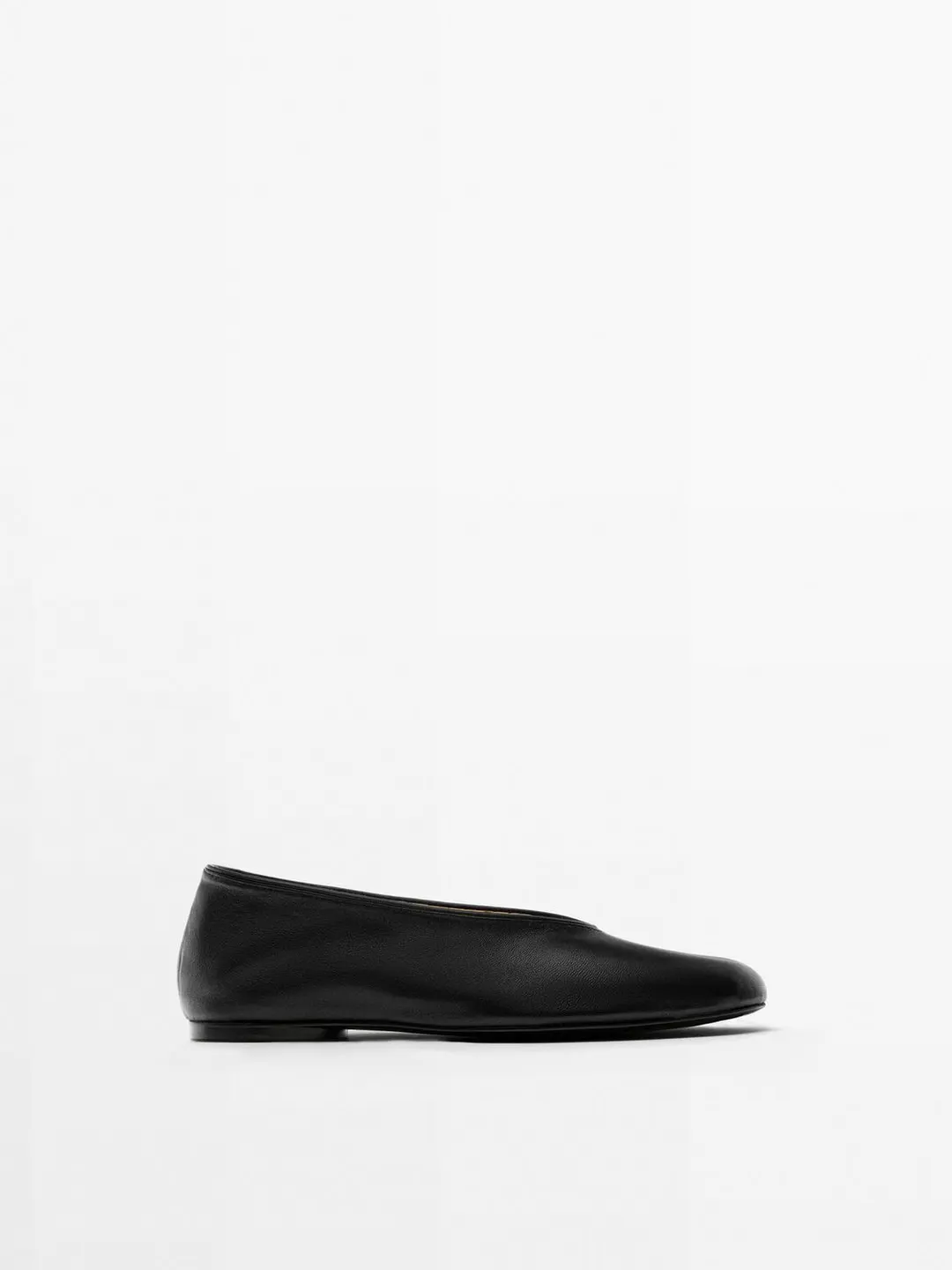Балетки из мягкой кожи, Massimo Dutti