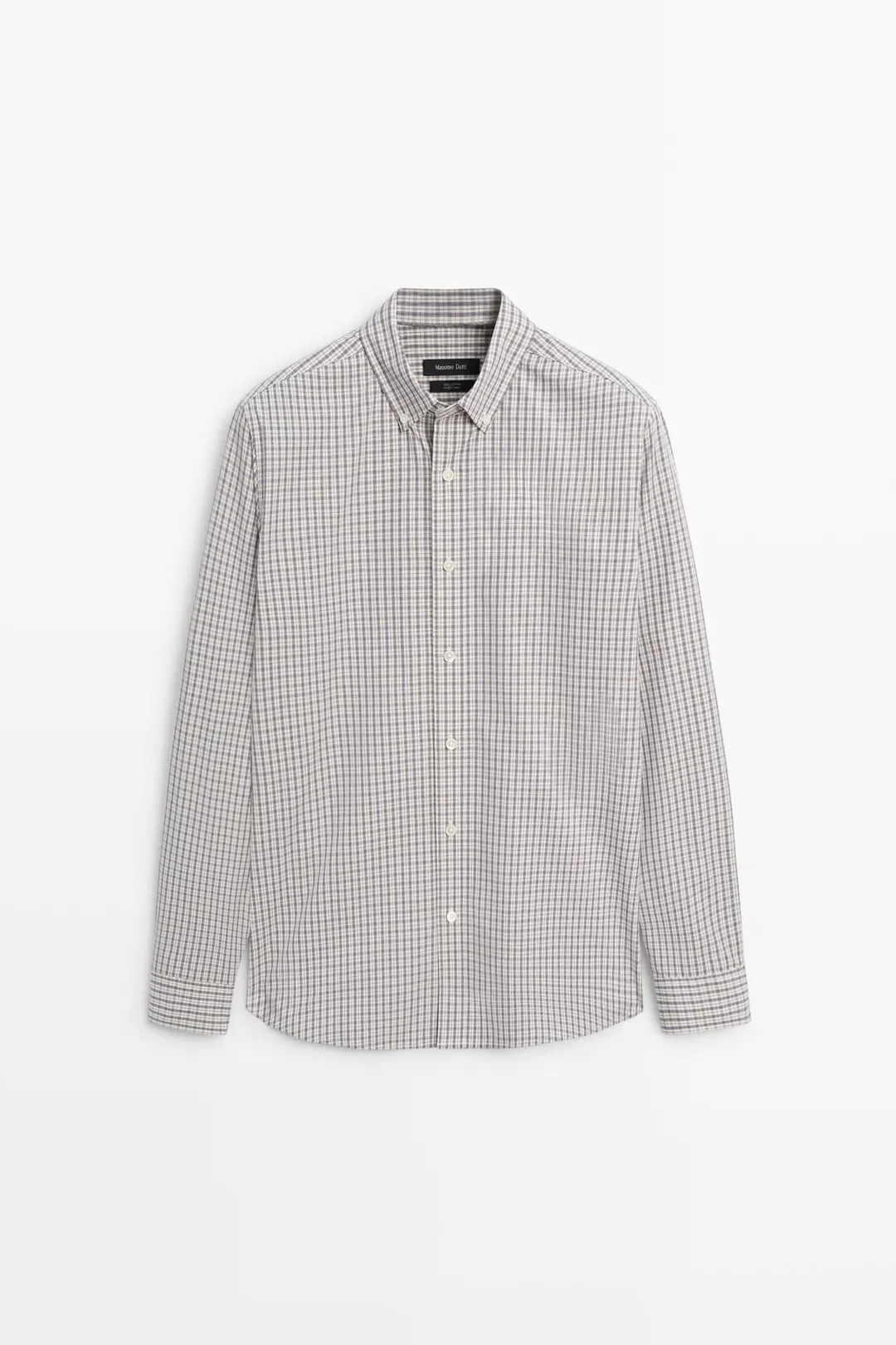 Клетчатая рубашка стандартного кроя из 100% хлопка, Massimo Dutti
