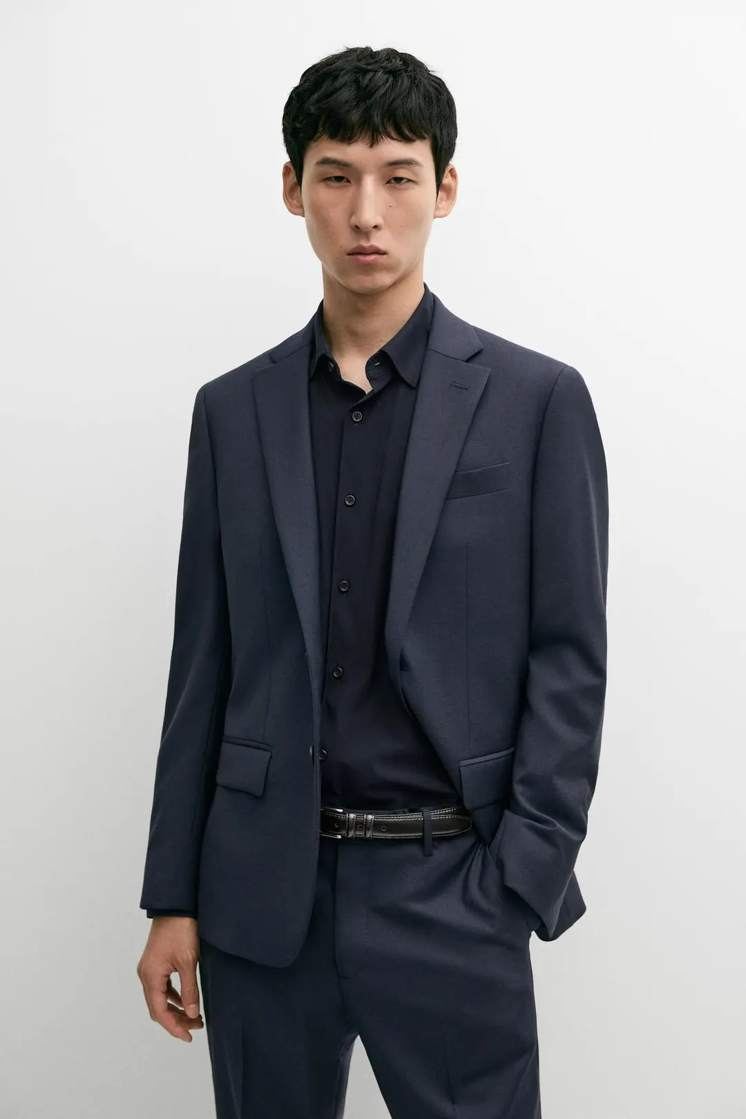Костюмный пиджак из 100% холодной шерсти, Massimo Dutti