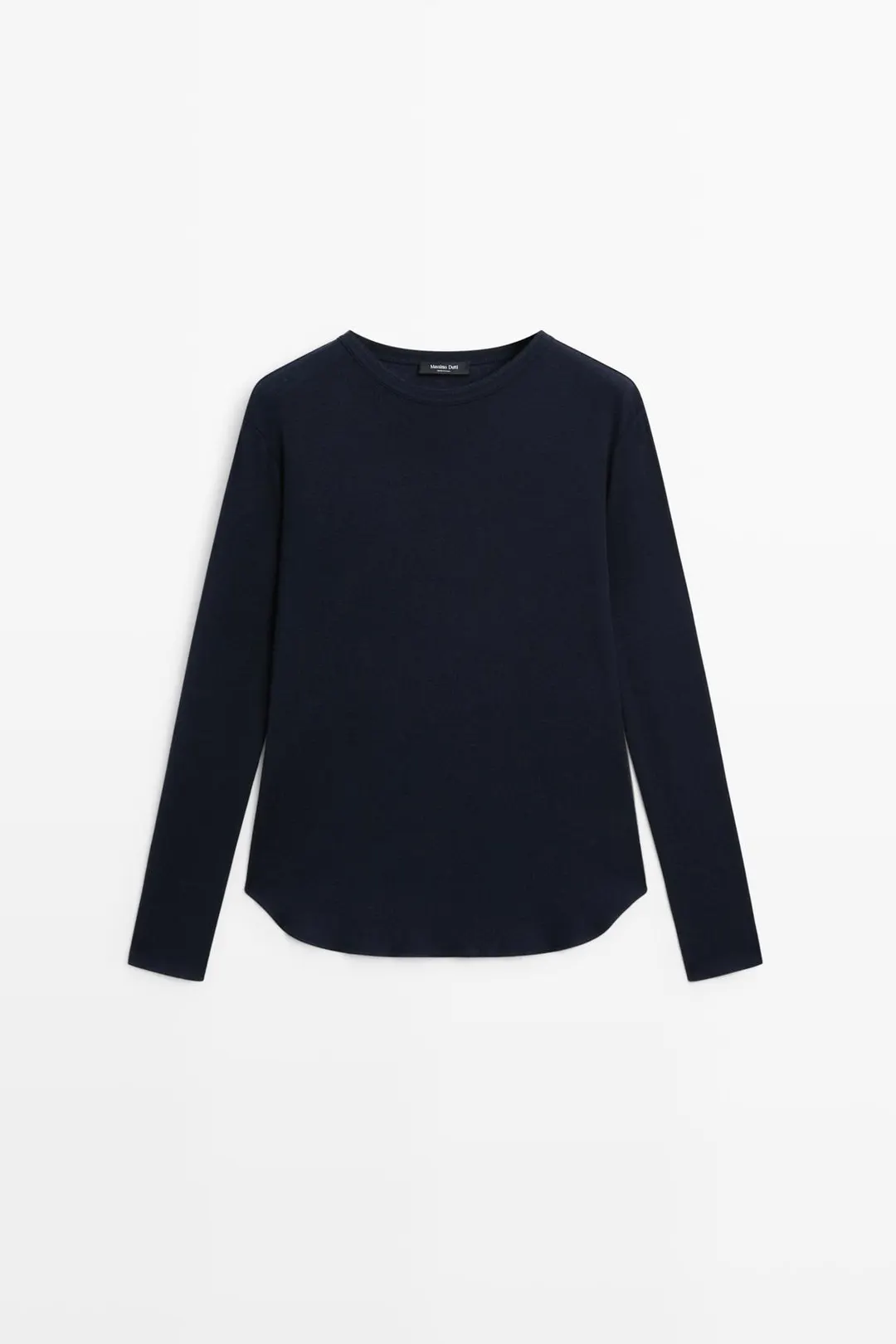Футболка с длинными рукавами из смесовой шерсти, Massimo Dutti