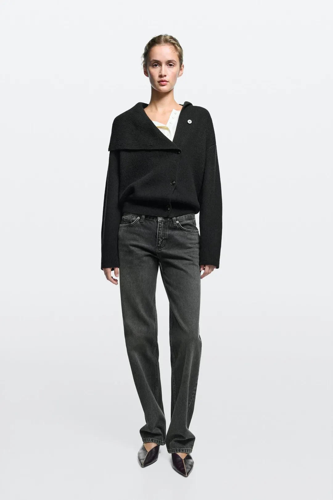 Прямые джинсы с низкой посадкой, Massimo Dutti