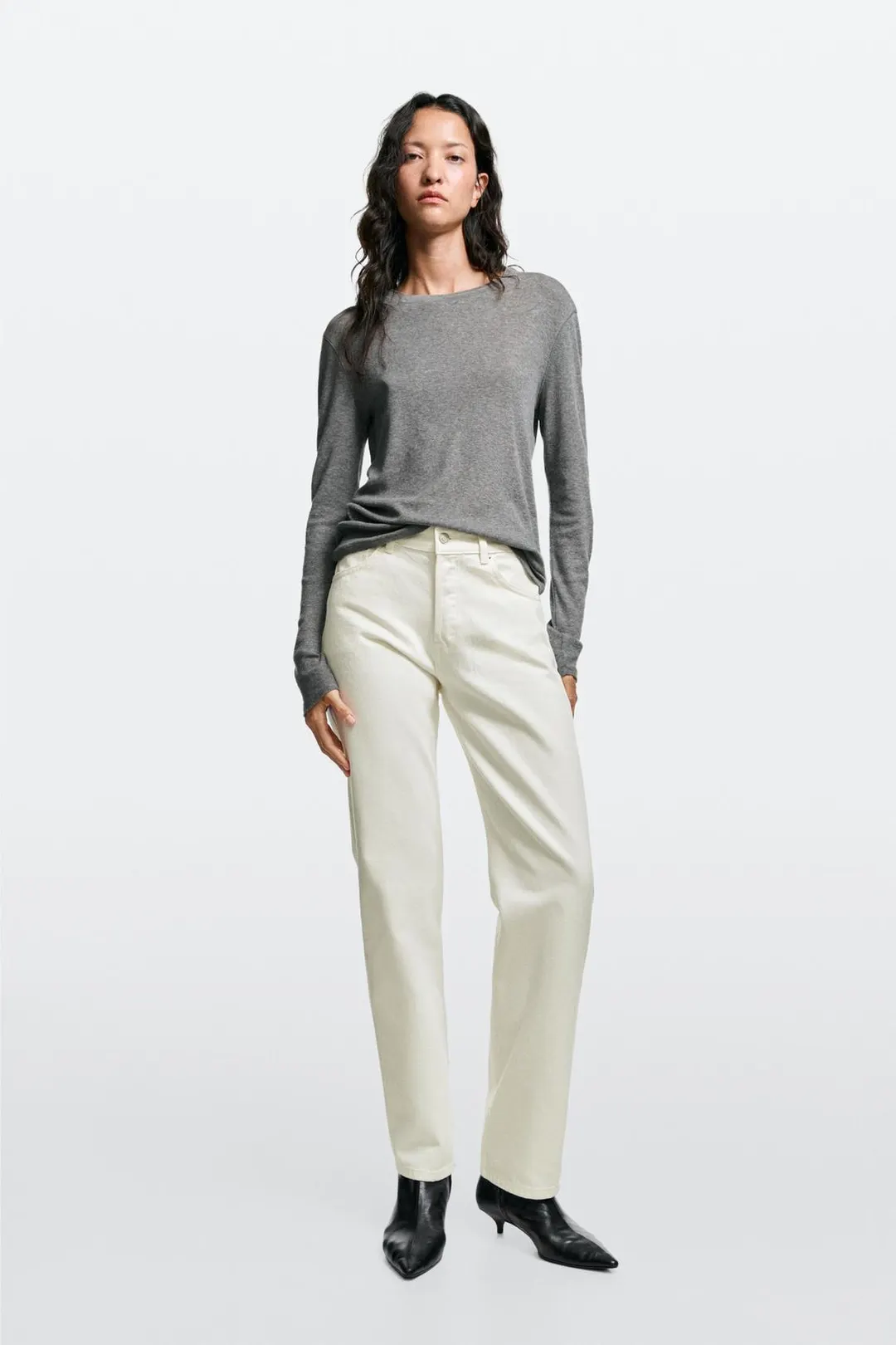 Джинсы прямого кроя со средней посадкой, Massimo Dutti