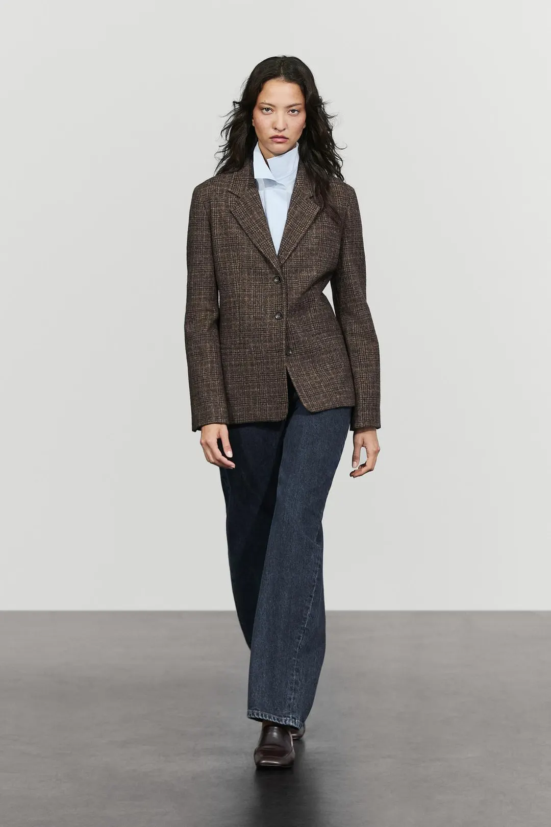 Пиджак в клетку из 100% шерсти, Massimo Dutti
