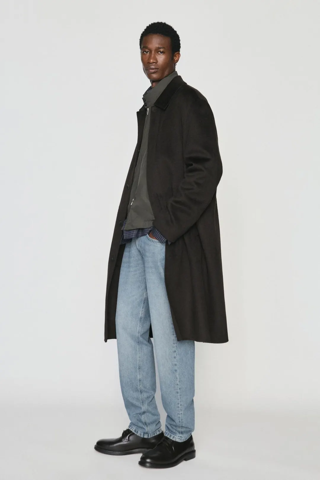 Пальто из 100% двухслойного кашемира, Massimo Dutti