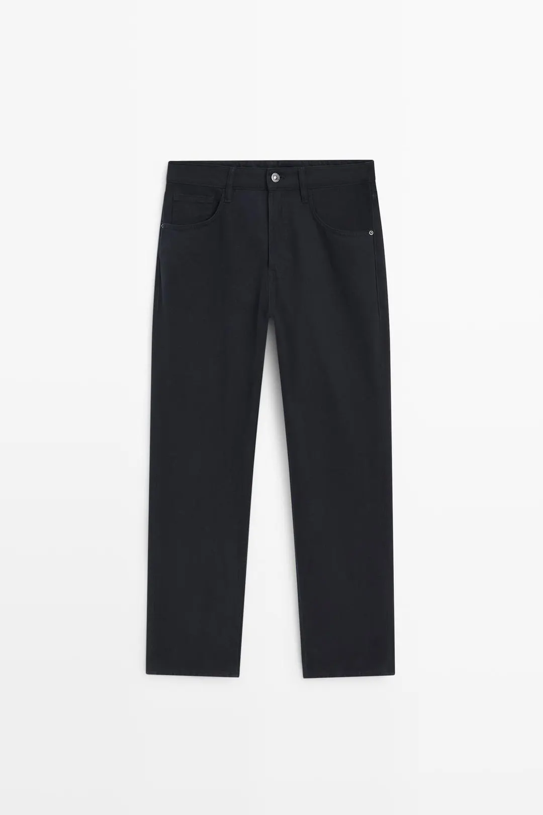 Брюки зауженные с эффектом денима, Massimo Dutti