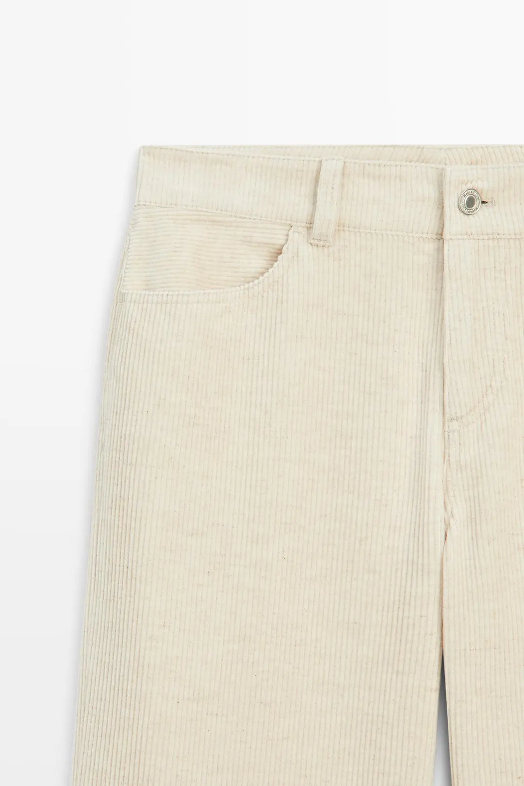 Брюки вельветовые прямого кроя, Massimo Dutti
