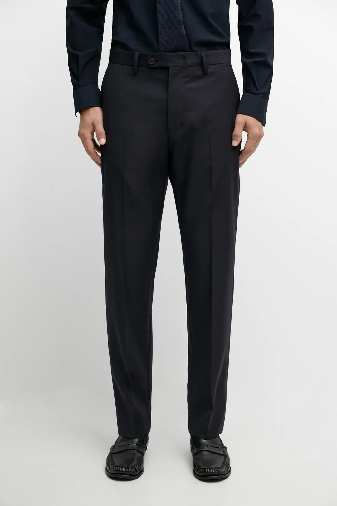 Брюки костюмные фактурные, Massimo Dutti