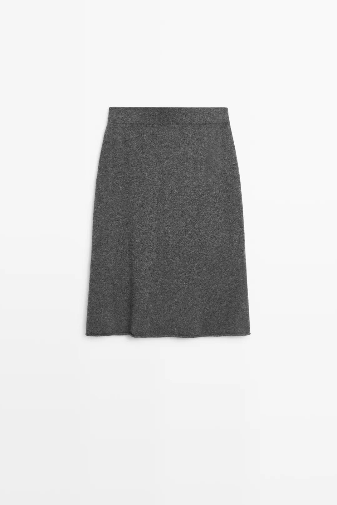 Трикотажная юбка из смесовой шерсти, Massimo Dutti
