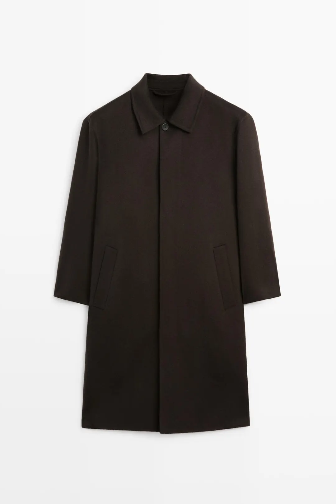 Пальто из 100% двухслойного кашемира, Massimo Dutti