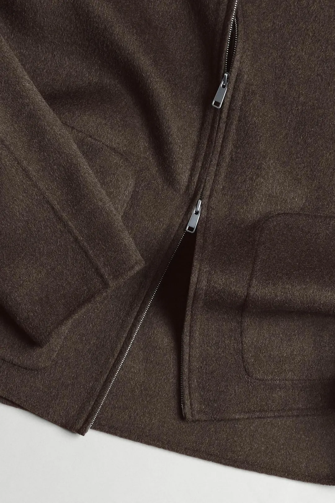 Куртка из двухслойной смесовой шерсти с высоким воротником, Massimo Dutti